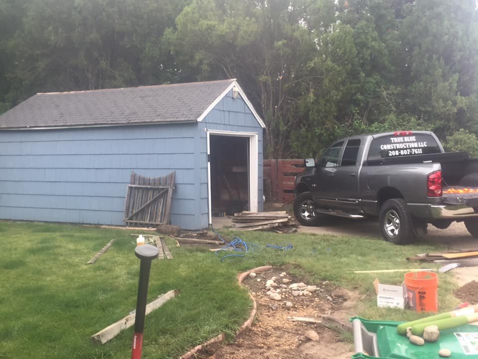 auxiliary building - working on a shed