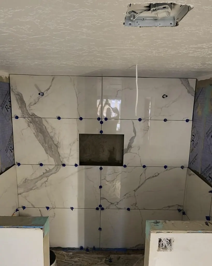 bathroom tiling